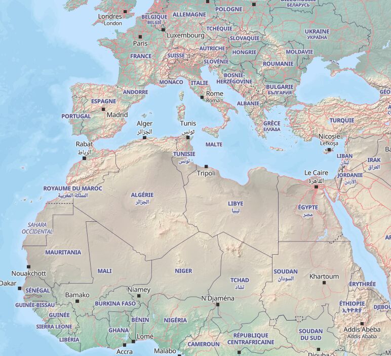 North Africa and Southern Europe
