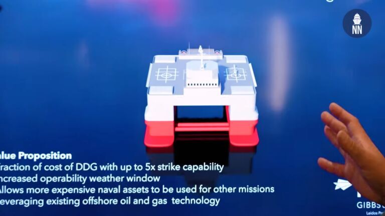 Civilian oil platform model