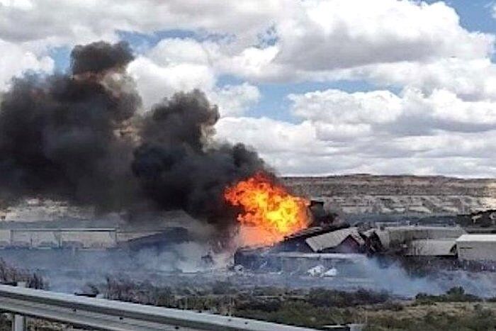 train fire
