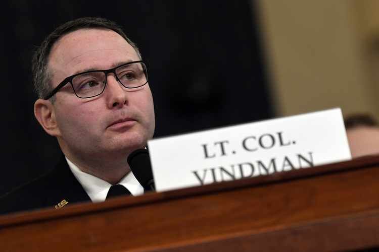 vindman trump impeachment biden ukraine corruption