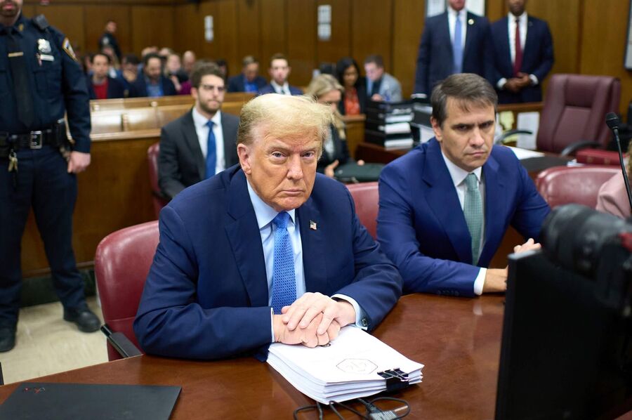 donald trump on trial