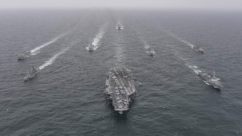 US Navy warship