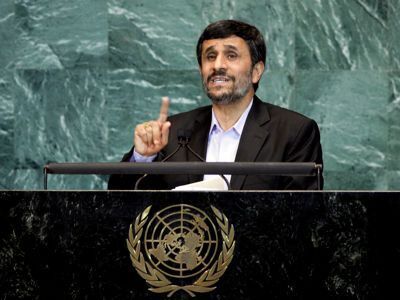 Click to enlarge President Ahmadinejad