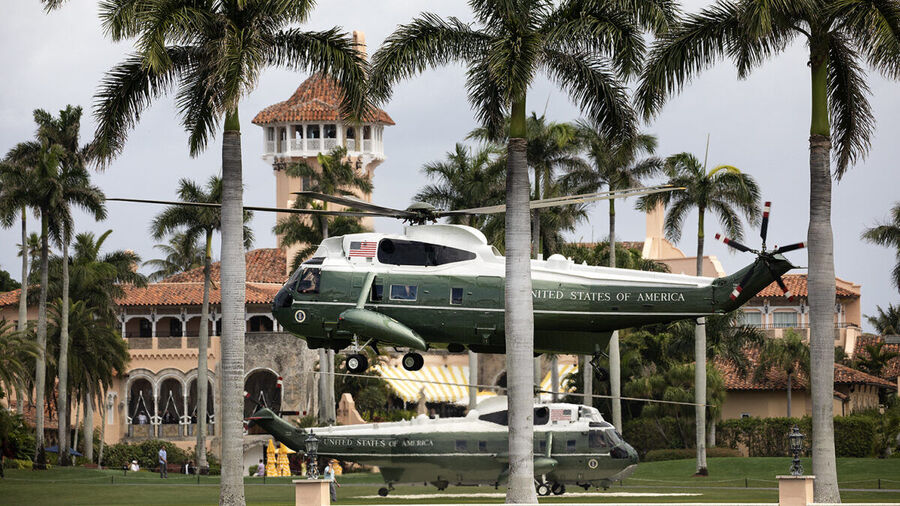 Click to enlarge presidential helicopter Mar-a-Lago