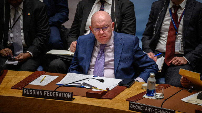 Click to enlarge Russia's Permanent Representative to the United Nations, Vassily Nebenzia