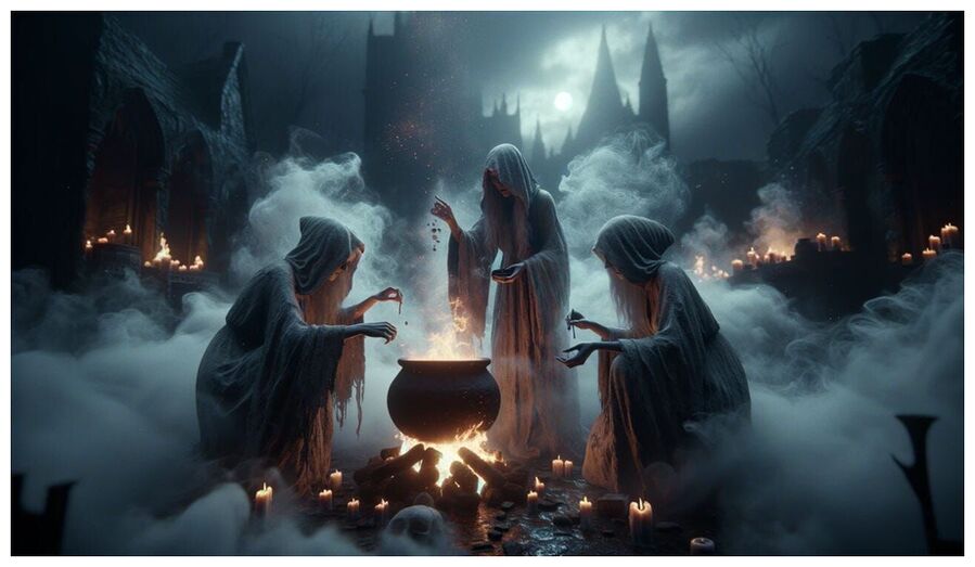 Click to enlarge Witches Brewing