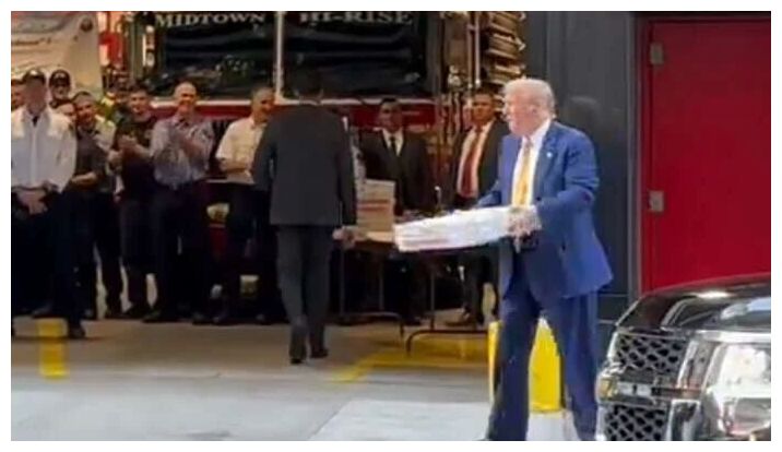 Click to enlarge Trump and Pizza