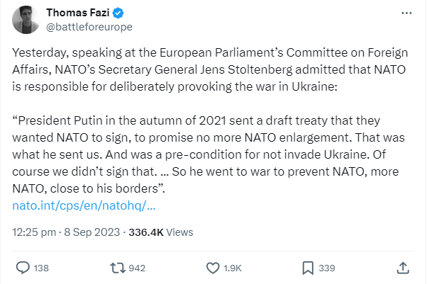 Stoltenberg statement