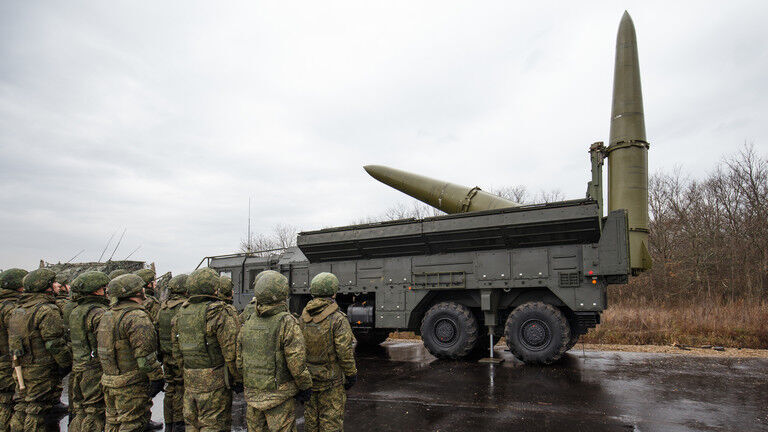 Click to enlarge FILE PHOTO: Russian troops during an exercise involving the Iskander missile system in the Southern Military District.