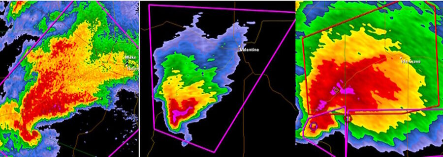 tornao supercell radar images samples