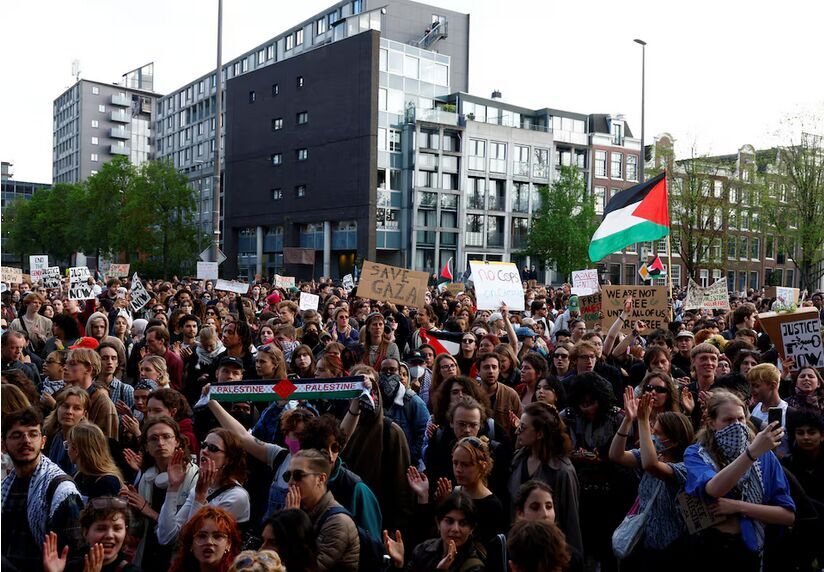 amsterdam gaza protest