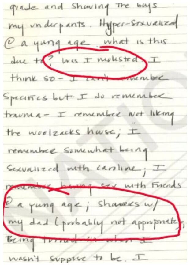 Click to enlarge Ashley Biden's Journal Entry