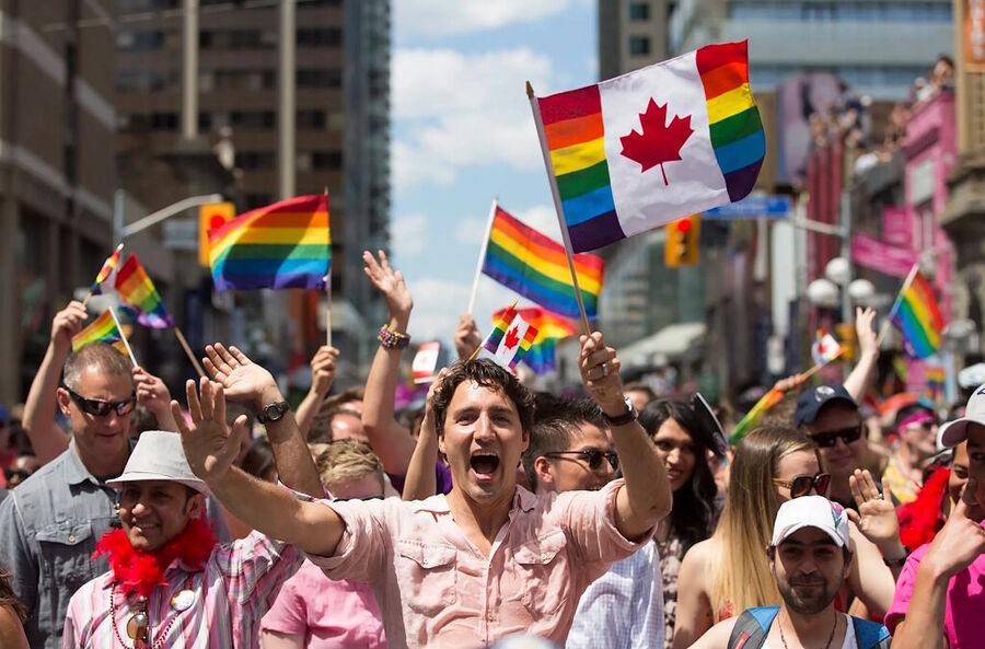 trudeau pride parade lgbt woke ideology