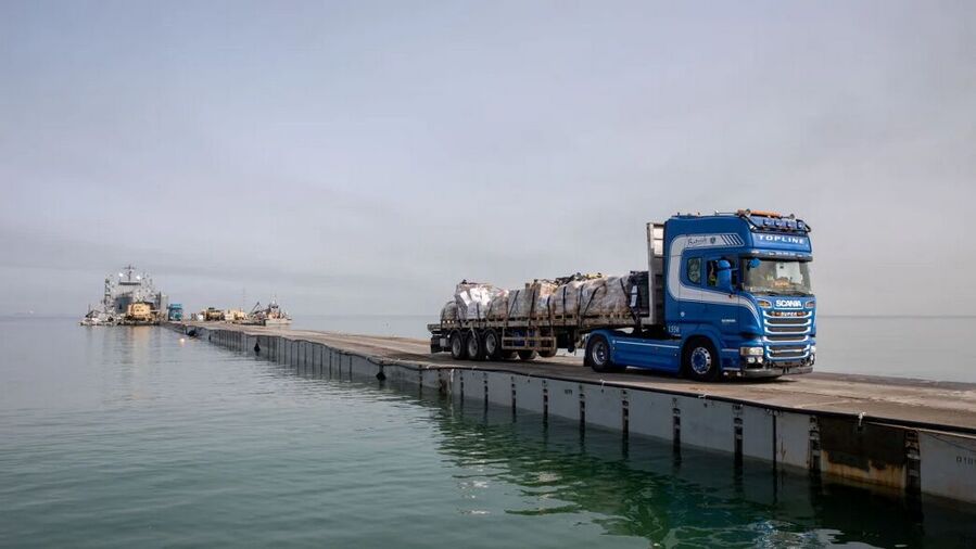 Click to enlarge us gaza aid pier