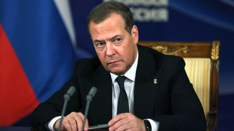 Deputy head of Russia's Security Council and chairman of the United Russia political party Dmitry Medvedev.