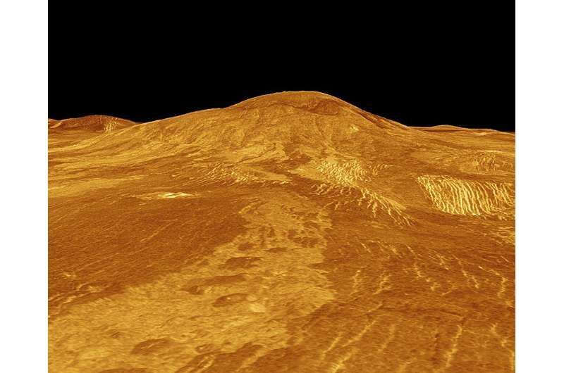 lava flows venus volcanic activity Sif Mons
