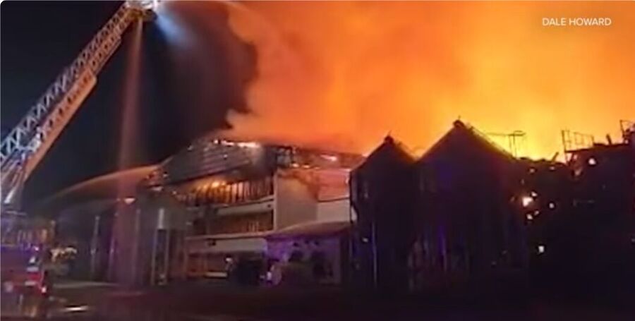 Click to enlarge food plant fire