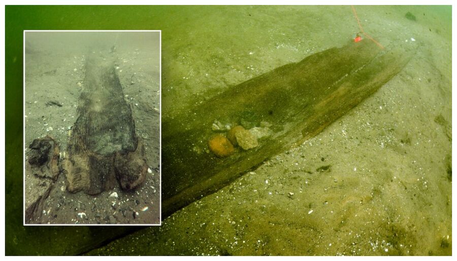 Click to enlarge Submerged Canoe