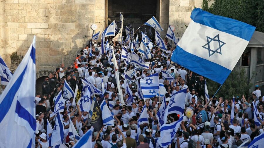 flag march jerusalem
