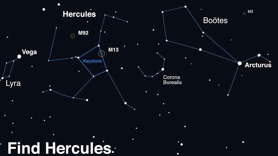 Click to enlarge hercules constellation blaze star recurrent nova