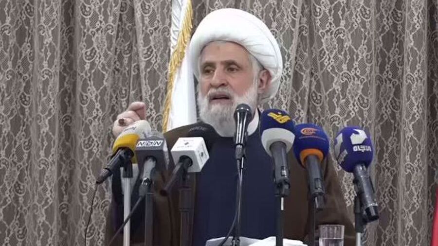 Click to enlarge Hezbollah Deputy Secretary-General Sheikh Naim Qassem
