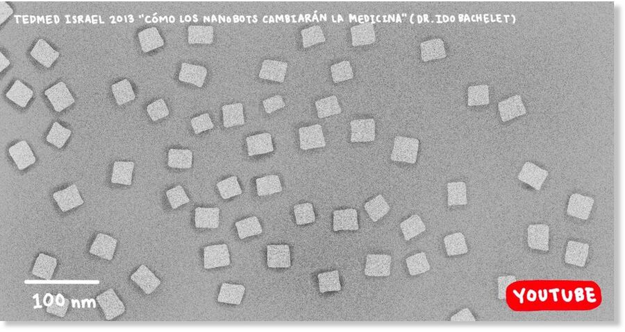 Click to enlarge Artist’s impression of a microscopic image of injectable nanobots