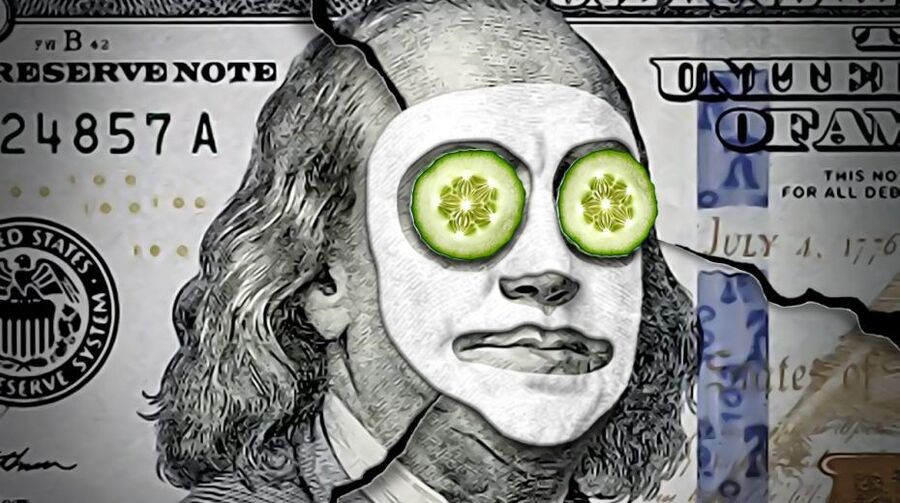 ben franklin us currency spa treatment