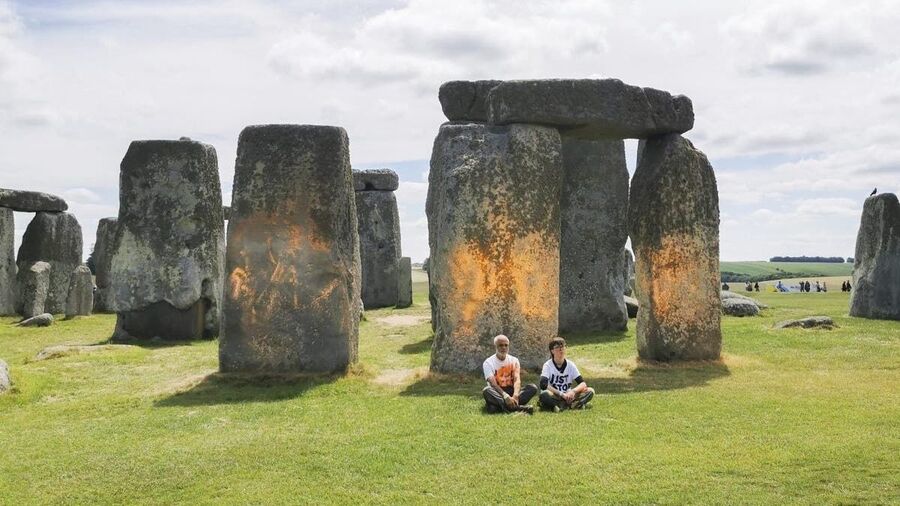 climate just stop oil stonehenge vandalism