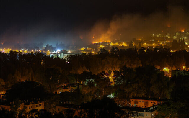 Click to enlarge fires israel lebanon border IDF hezbollah