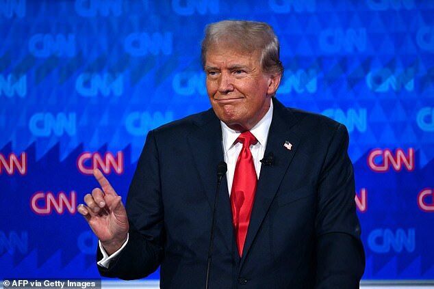 Click to enlarge trump biden debate 2024