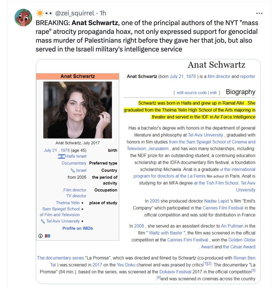 anat schwartz propaganda gaza hamas new york times