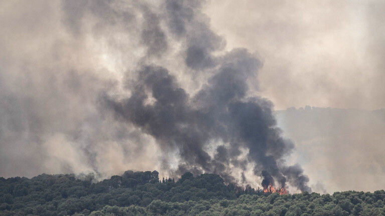 Click to enlarge Hezbollah rocket attacks on Kiryat Shmona, Israel on July 04, 2024.