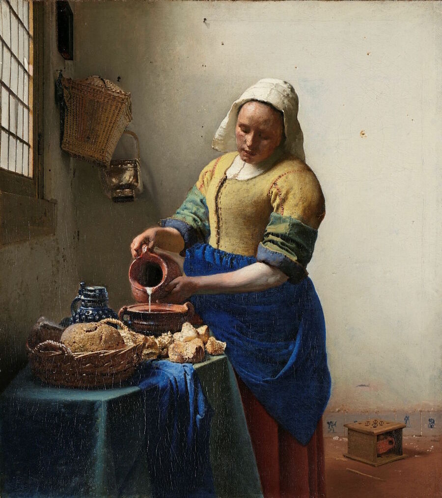 vermeer milkmaid painting