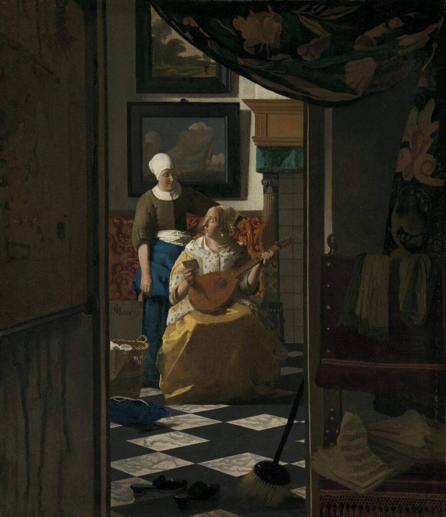 vermeer painting love letter