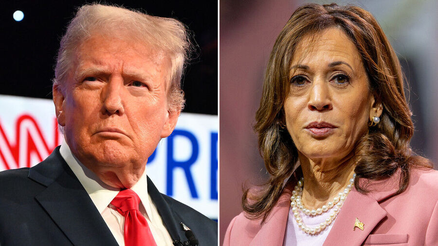 Click to enlarge Trump Harris