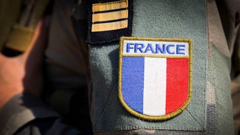 france military patch soldier