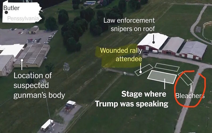 Click to enlarge trump roof shooting assassination