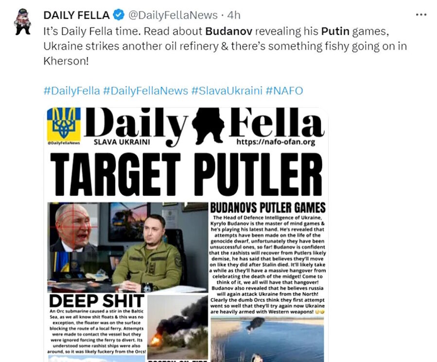 Click to enlarge tweet blaime putin trump shooting
