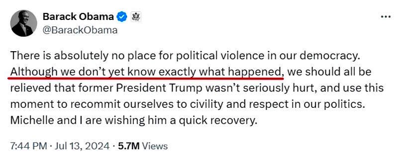 Click to enlarge obama tweet trump shooting assassination
