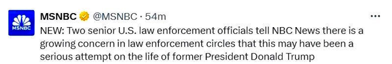 Click to enlarge tweet msnbc trump assassination