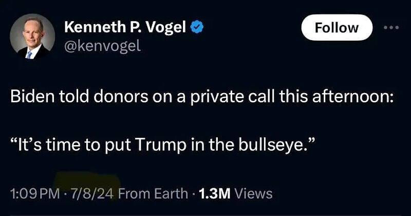 Click to enlarge tweet vogel trump bullseye assassination
