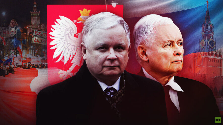 Jaroslaw and Lech Kaczynski