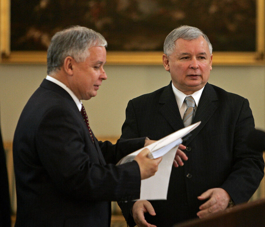 Click to enlarge Kaczynski twins