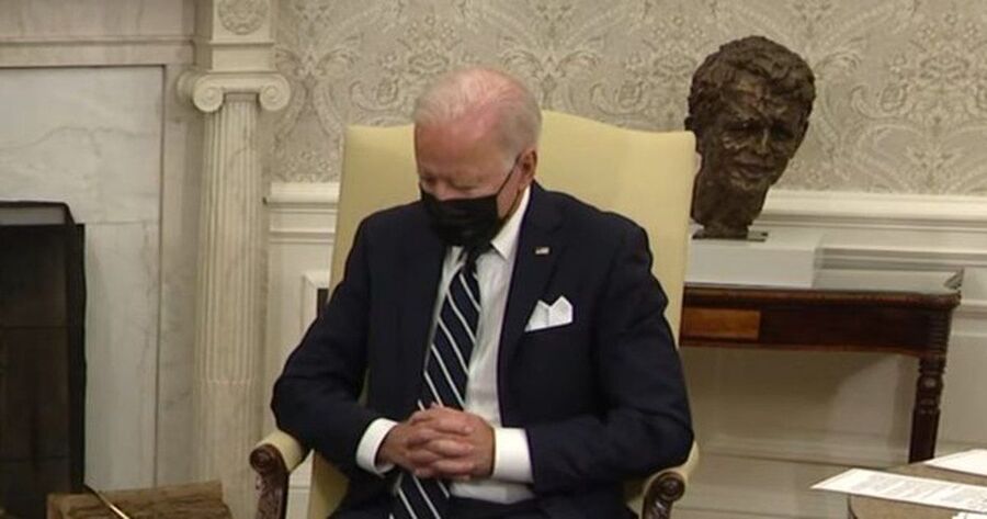 Click to enlarge Biden sleeping