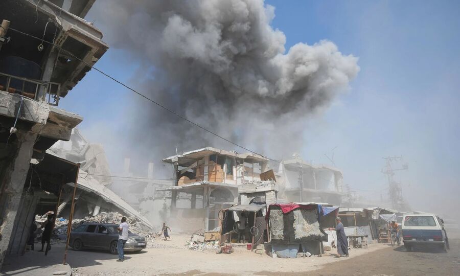 israel bomb khan younis safe zone