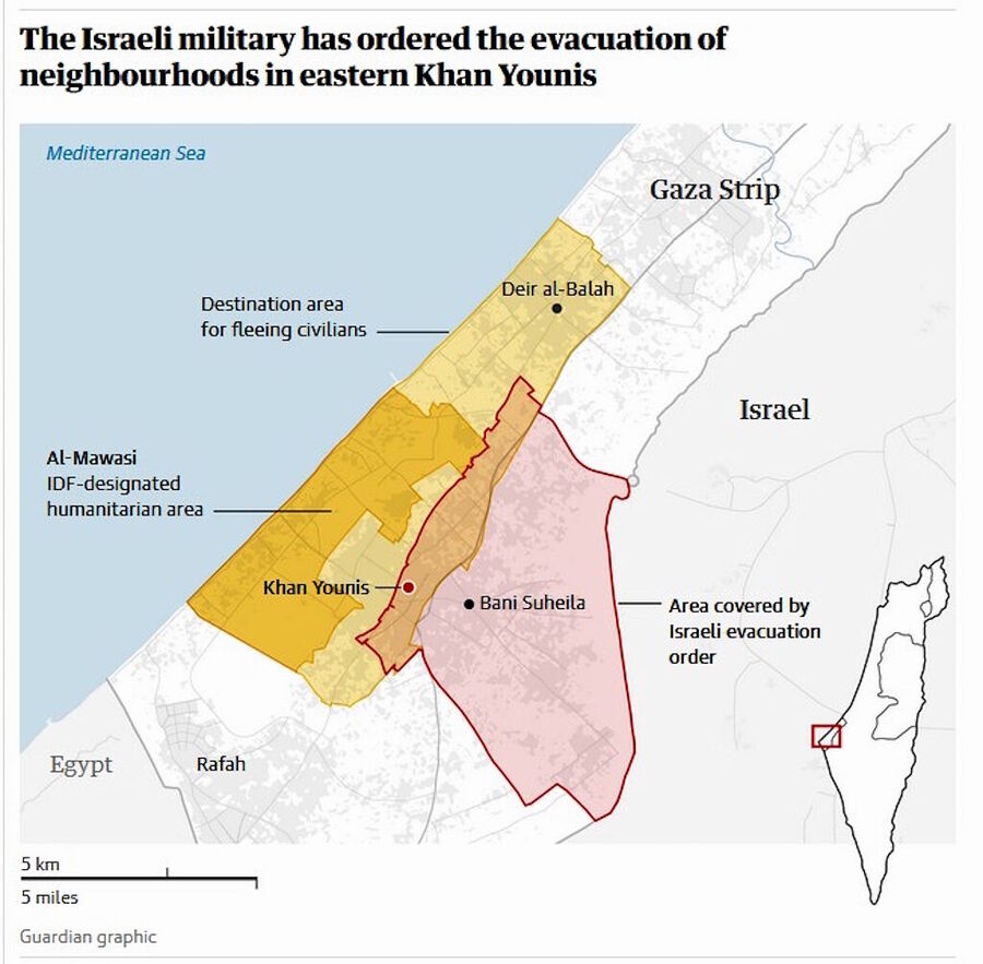 idf divisions gaza regions safe zones gaza war