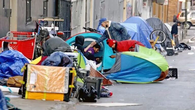 Homeless  California tent