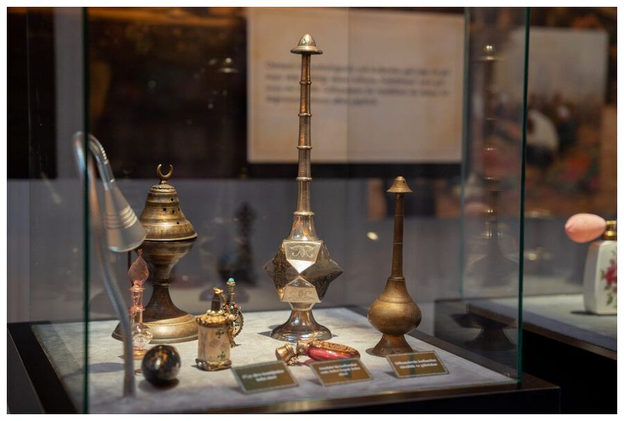 Old perfume bottles.