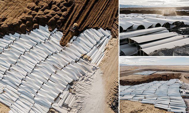 iscarded wind turbines landfill