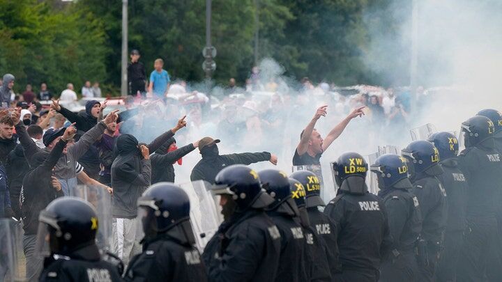 Click to enlarge Rotherham, England, riots, UK riots, anti-immigration riots